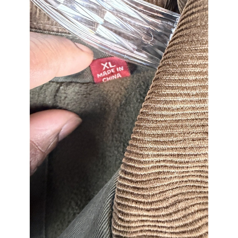Levi's Canvas Utility Jacket Corduroy Collar Lined‎ Men's XL Green Detroit Style - Picture 4 of 14